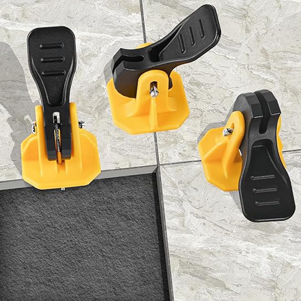 Serplex 50Pcs Tile Leveling Tools Kit Tile Leveler System Kit Reusable Tile Leveling Spacers, Leveling Wedges Fit 8-12mm Tiles, Tile Spacers Clips Floor Leveling Spacers Kits for Wall & Floor Tile Serplex 50Pcs Tile Leveling Tools Kit Tile Leveler System Kit Reusable Tile Leveling Spacers, Leveling Wedges Fit 8-12mm Tiles, Tile Spacers Clips Floor Leveling Spacers Kits for Wall & Floor Tile